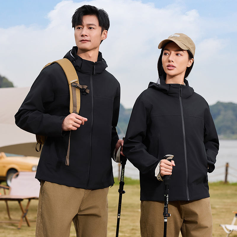 GBT32614 Hard Shell Jacket Women's Anti-rainstorm Outdoor Ski Suit Breathable Mountain Climbing Wind Shell Jacket Jacket Men's Jacket