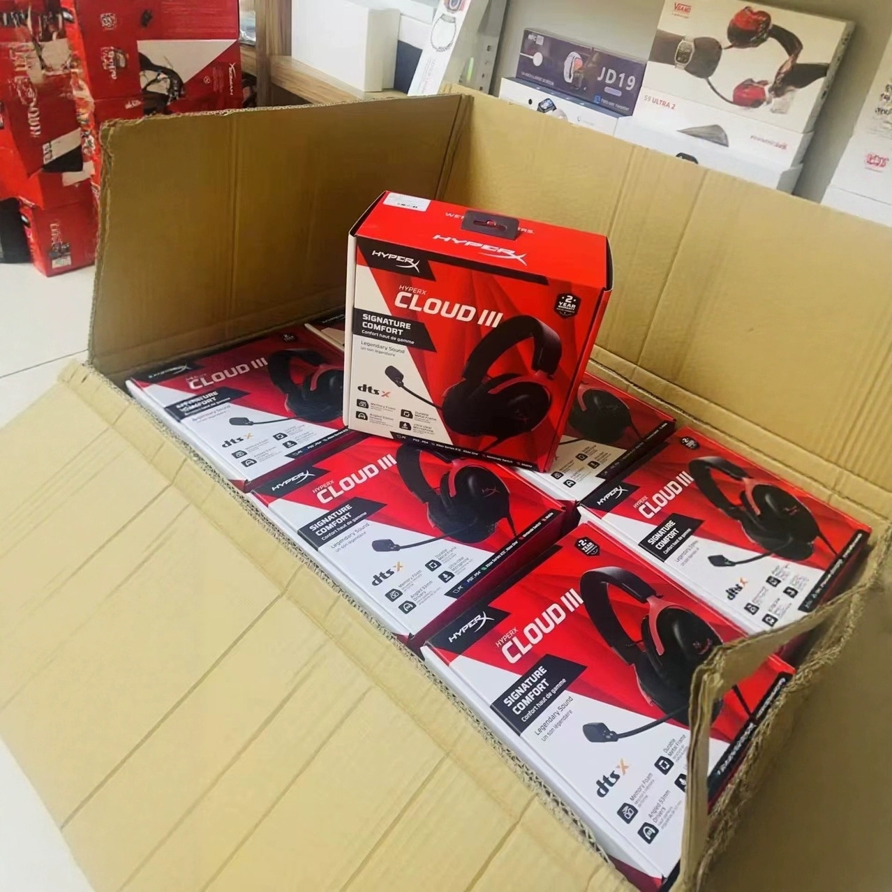 HyperX CLOUDⅢ极度未知飓风3头戴式游戏耳机USB适用原金士顿耳麦